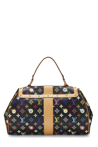 Louis Vuitton, Pre-Loved Takashi Murakami x Louis Vuitton Monograma negro Multicolor Eye Love Sac Retro GM, Negro