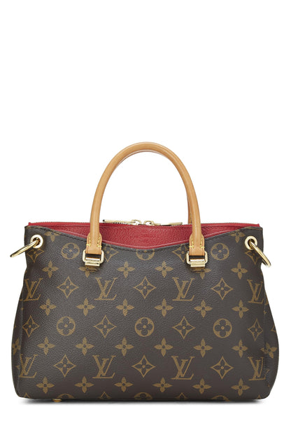 Louis Vuitton, Pallas BB de lona con monograma rojo Pre-Loved, Rojo