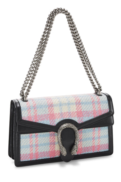 Gucci, sac à bandoulière Dionysus en tweed multicolore d'occasion, petit modèle, multicolore