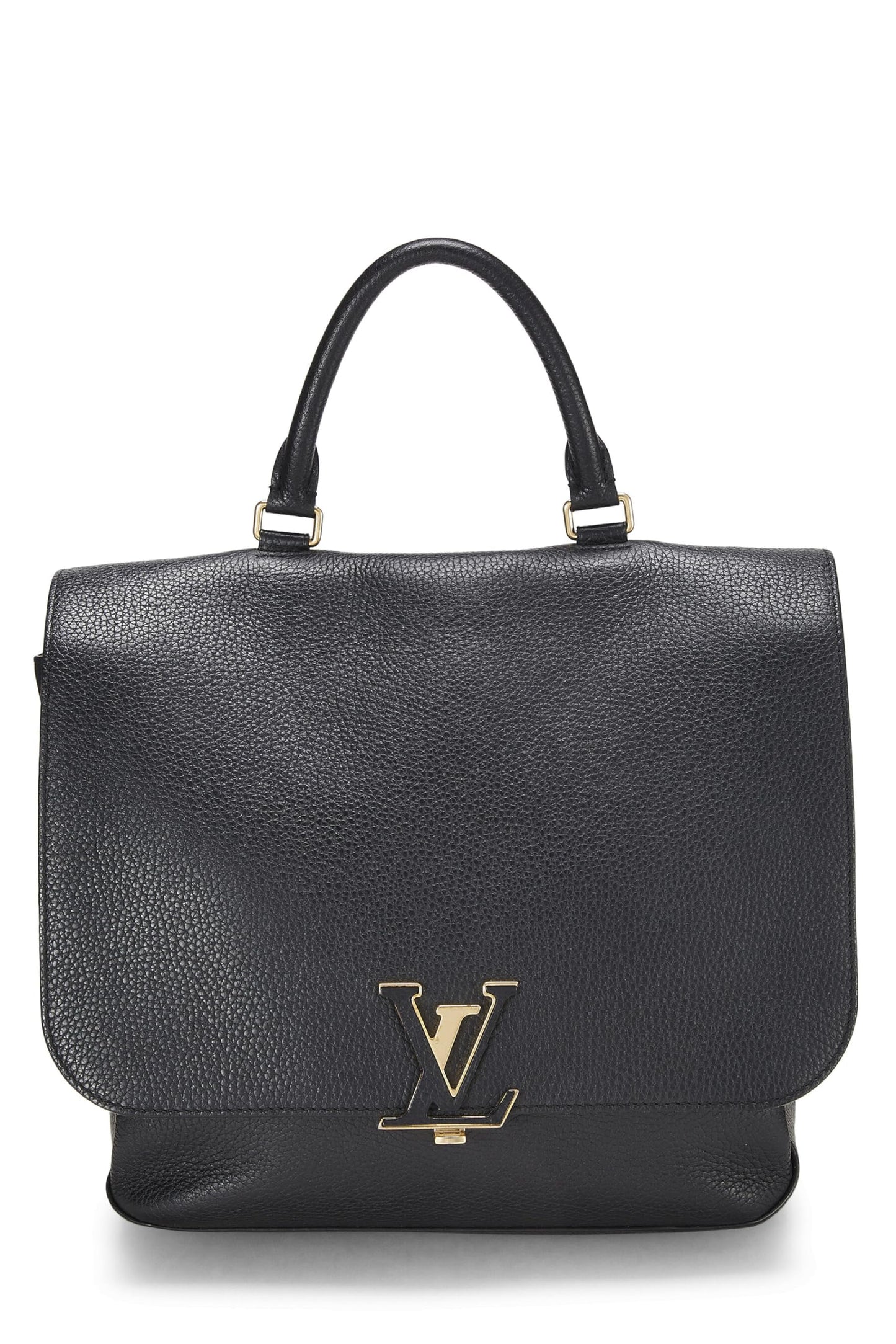 Louis Vuitton, Volta de cuero Taurillon negro Pre-Loved, Negro