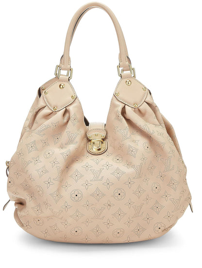 Louis Vuitton, Monograma Mahina grande en color beige Pre-Loved, Beige