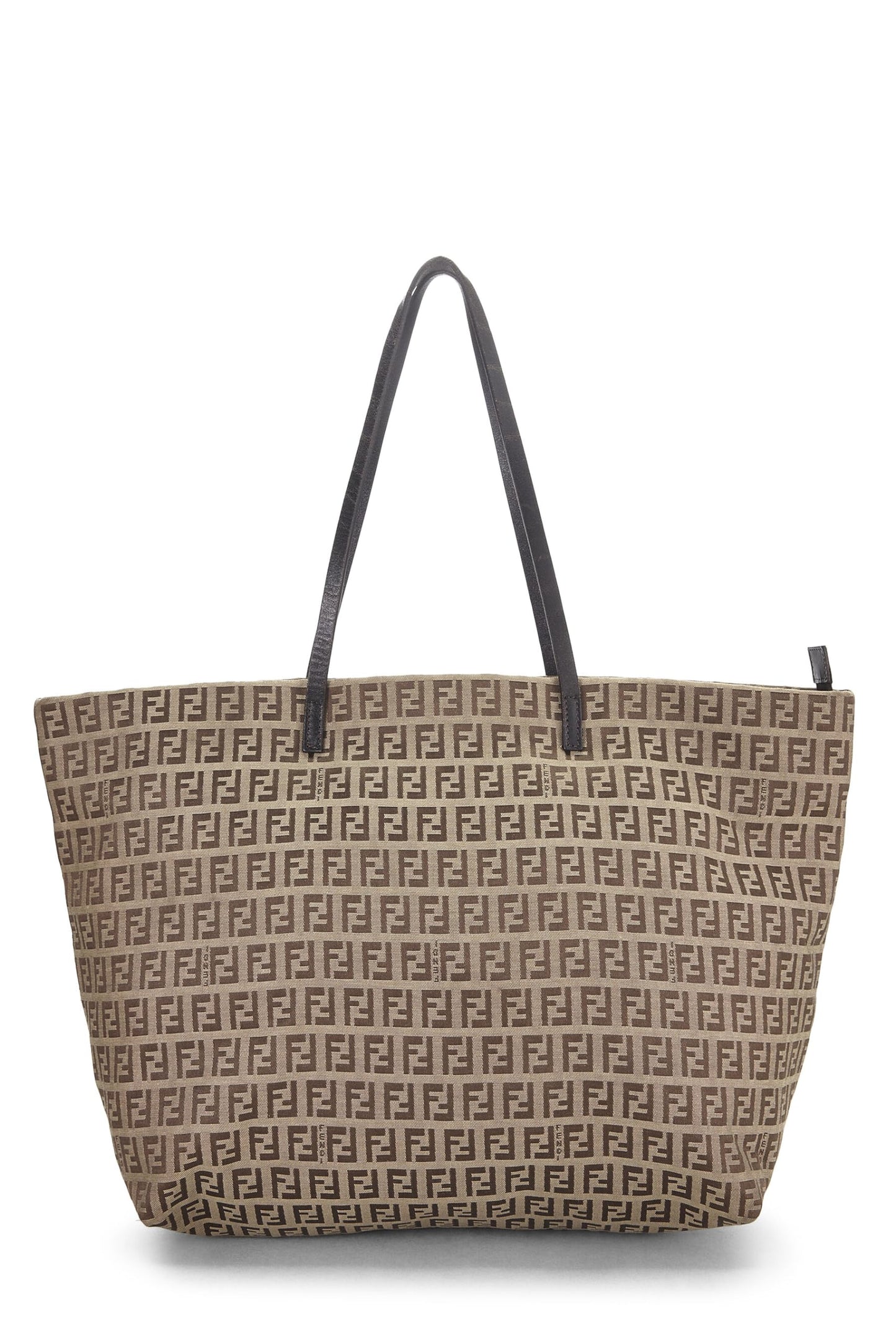 Fendi, Pre-Loved Brown Zucchino Roll Tote, Brown