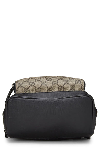 Gucci, sac à dos Eden en toile GG Supreme d'origine d'occasion, petit, noir