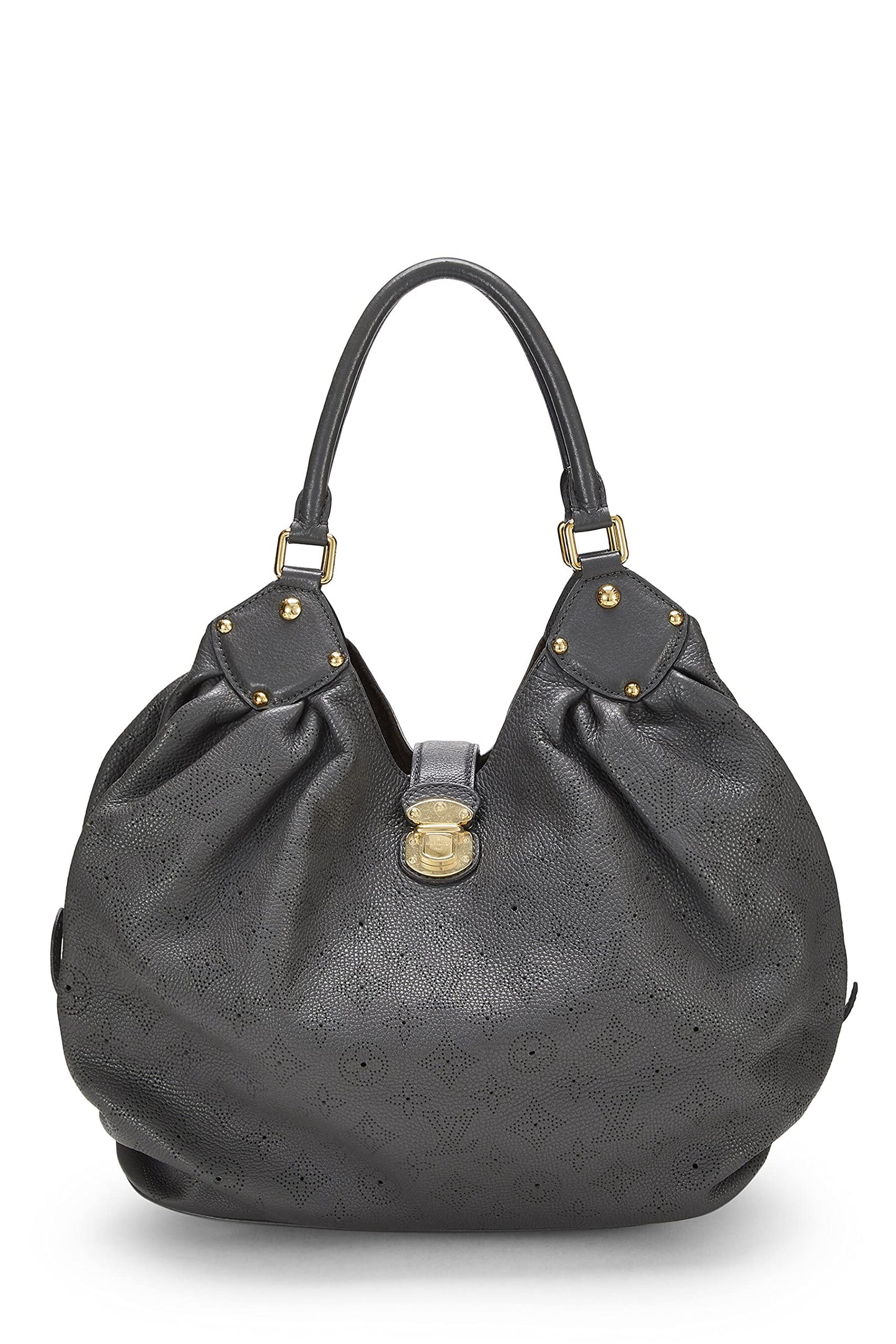 Louis Vuitton, Pre-Loved Grey Monogram Mahina Large, Grey