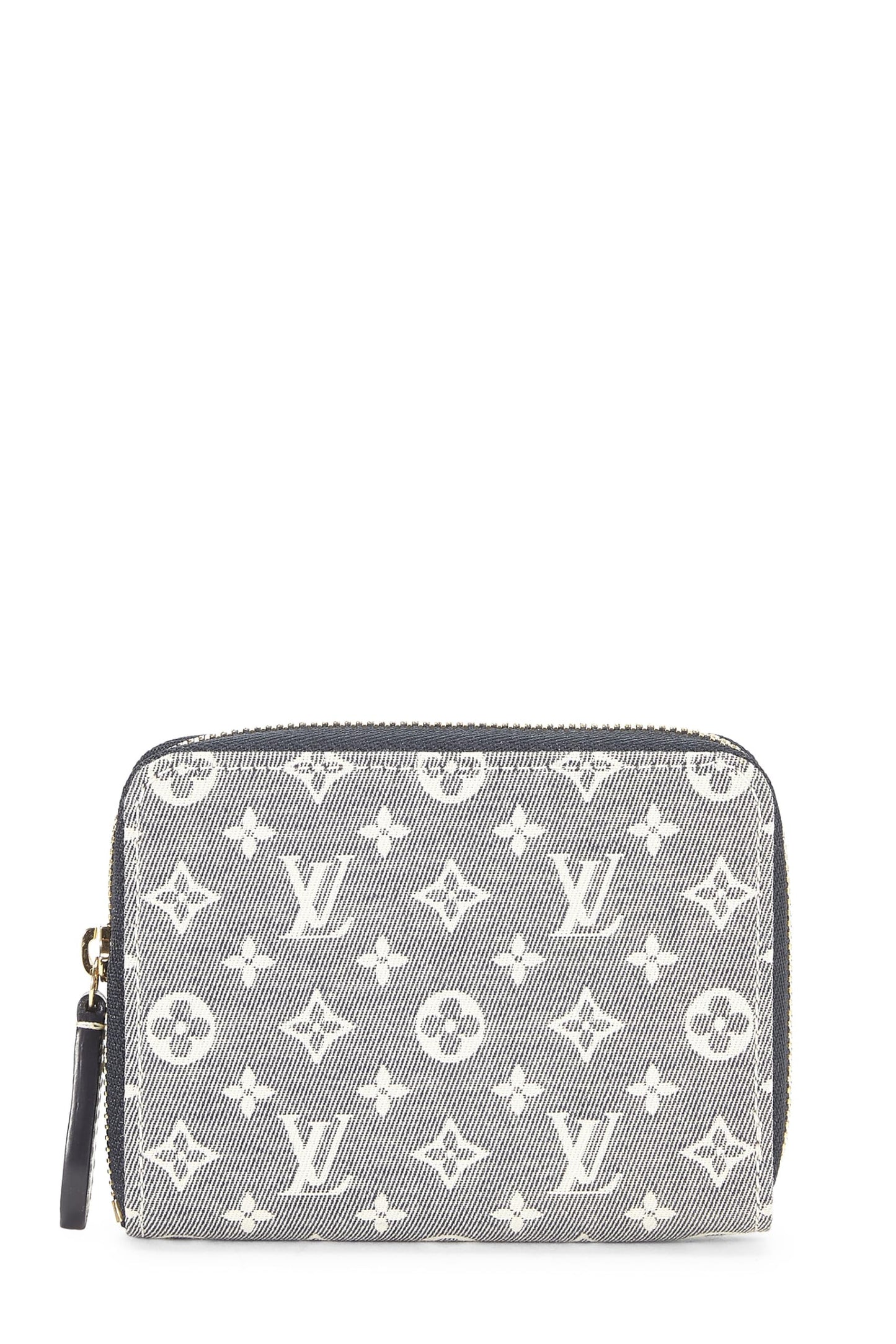 Louis Vuitton, porte-monnaie zippé Idylle Navy Monogram d'occasion, bleu marine