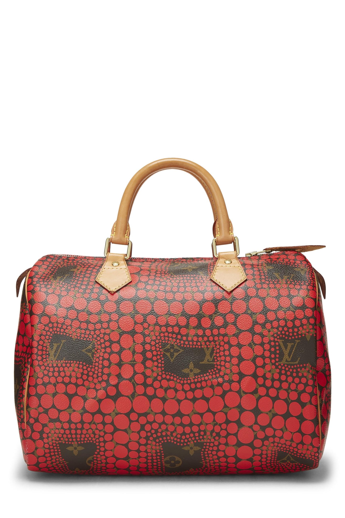 Louis Vuitton, Yayoi Kusama x Louis Vuitton Red Monogram Dots Infinity Speedy 30 d'occasion, rouge