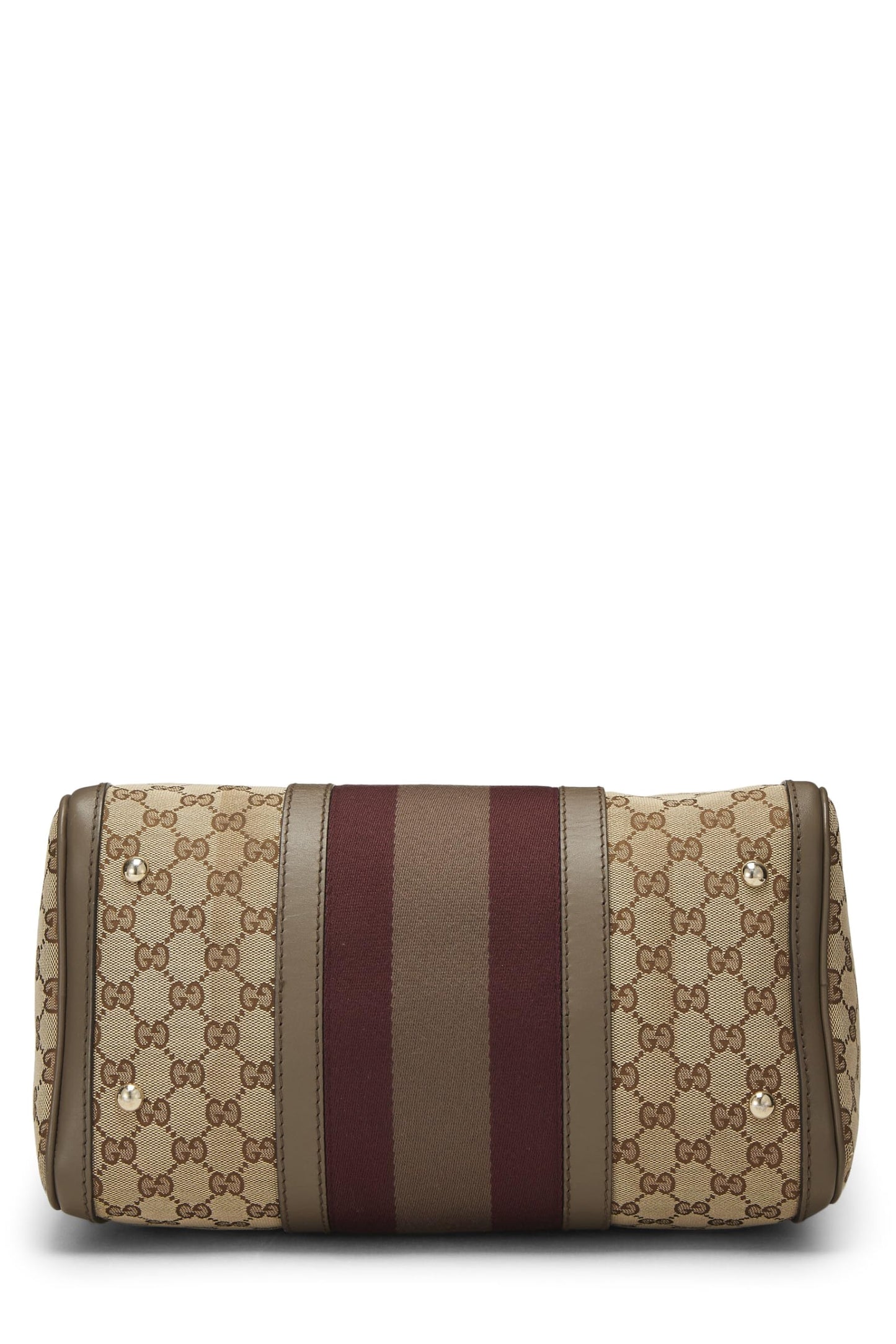 Gucci, Boston Medium en toile GG marron d'occasion d'origine, marron