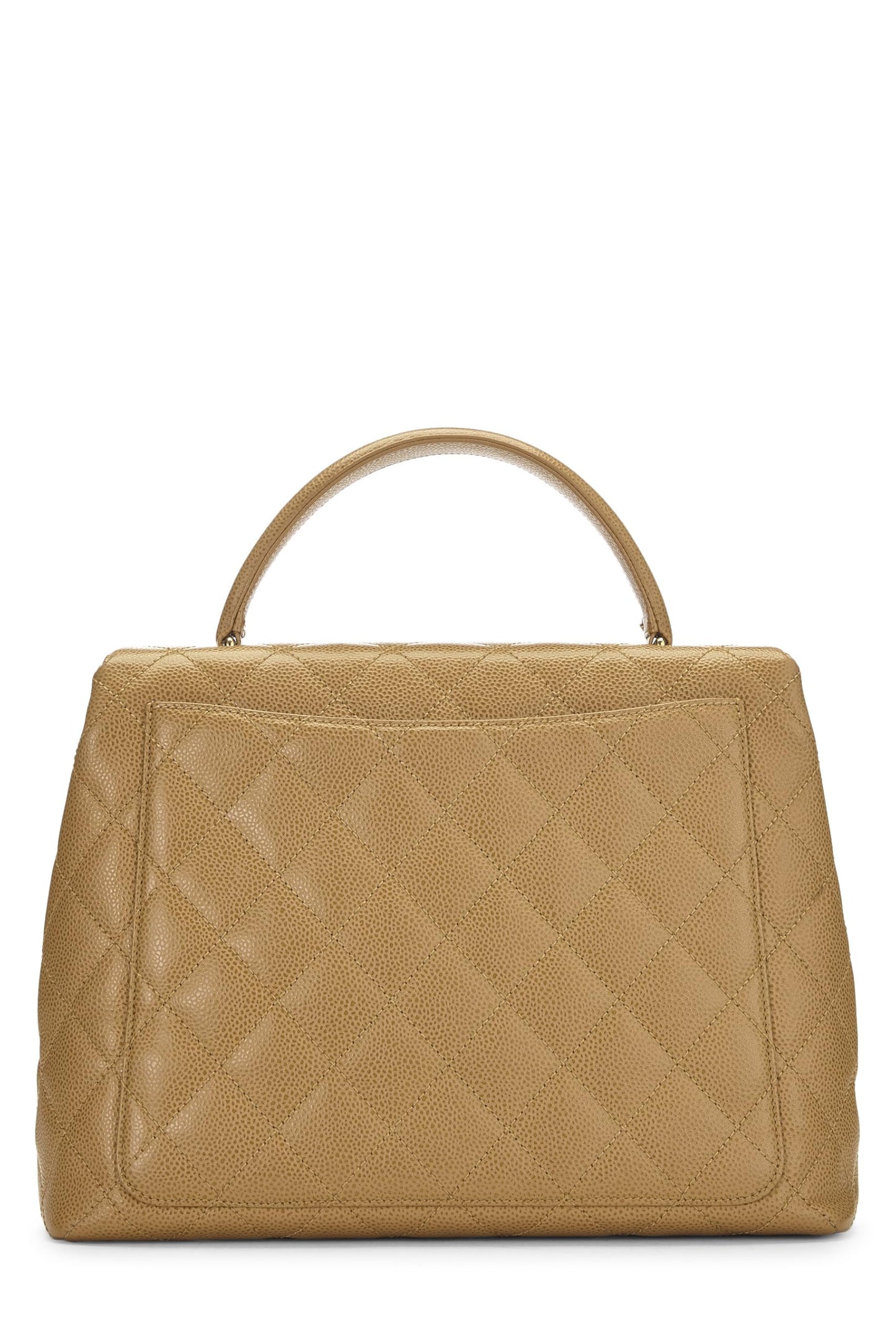 Chanel, Kelly Caviar matelassée beige d'occasion, beige