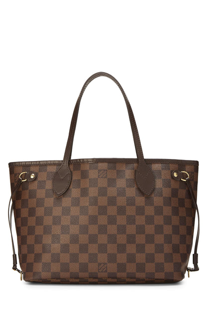 Louis Vuitton, Damier Ebene Neverfull PM pre-amado, Marrón