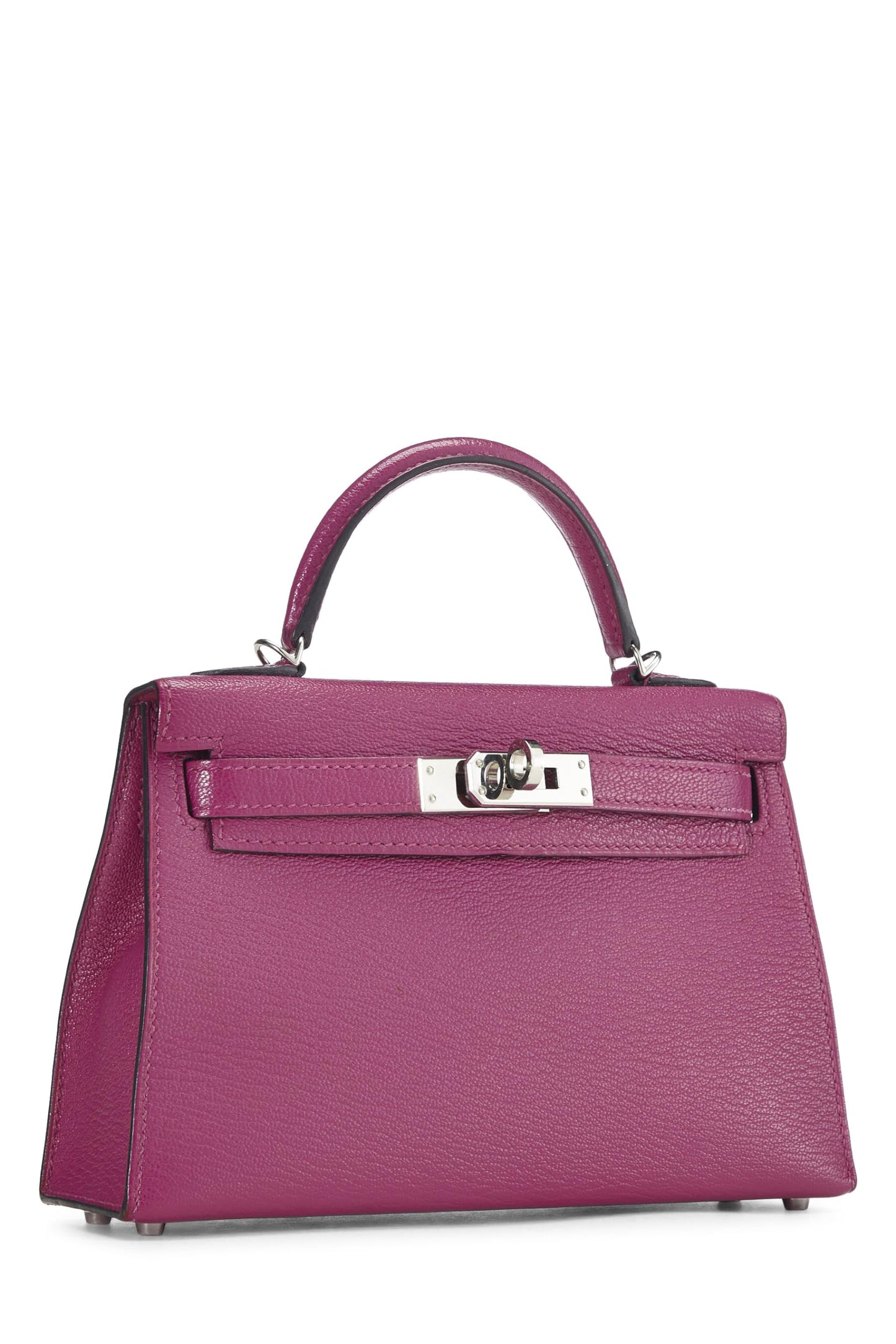 Hermès, Pré-Aimé Rose Pourpre Chevre Kelly Sellier 20 Mini, Rose Violet