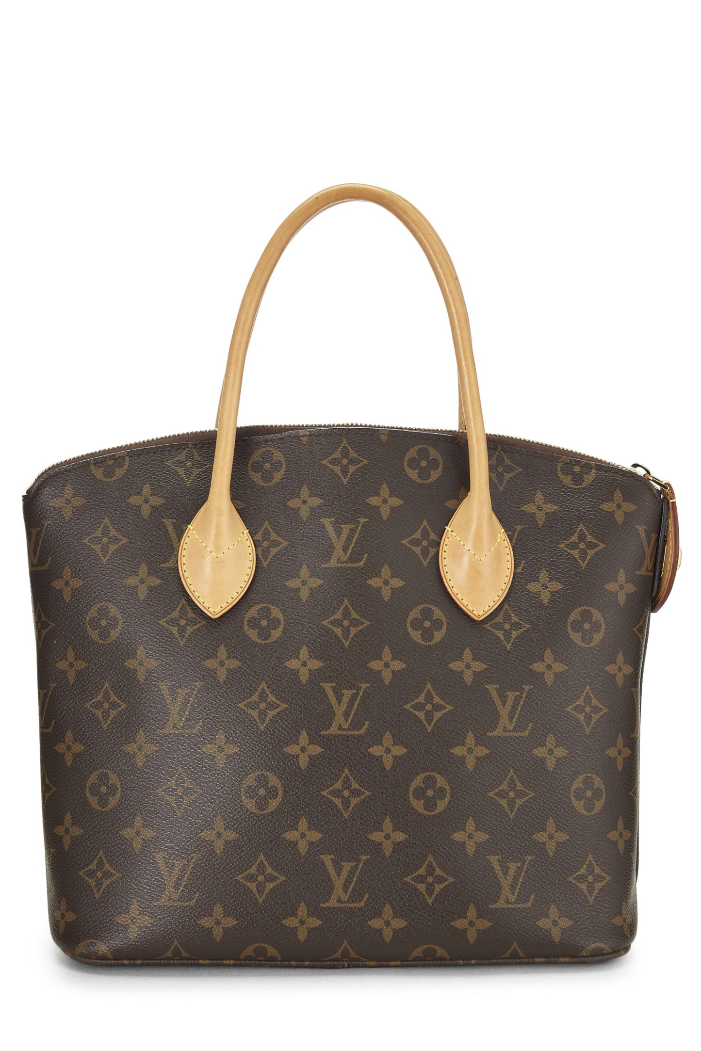 Louis Vuitton, sac à main LockIt Vertical MM NM en toile Monogram d'occasion, marron