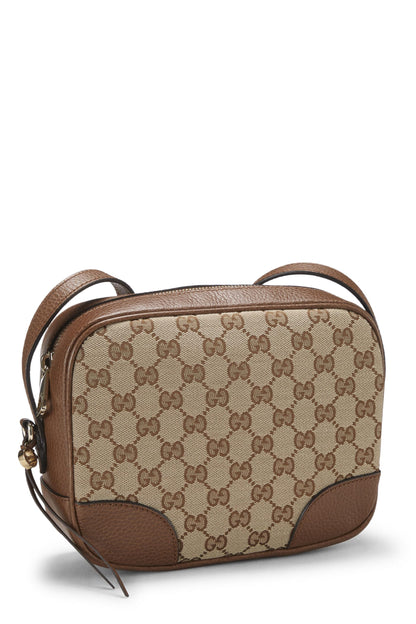 Gucci, Pre-Loved Brown Original GG Canvas Bree Crossbody, Brown