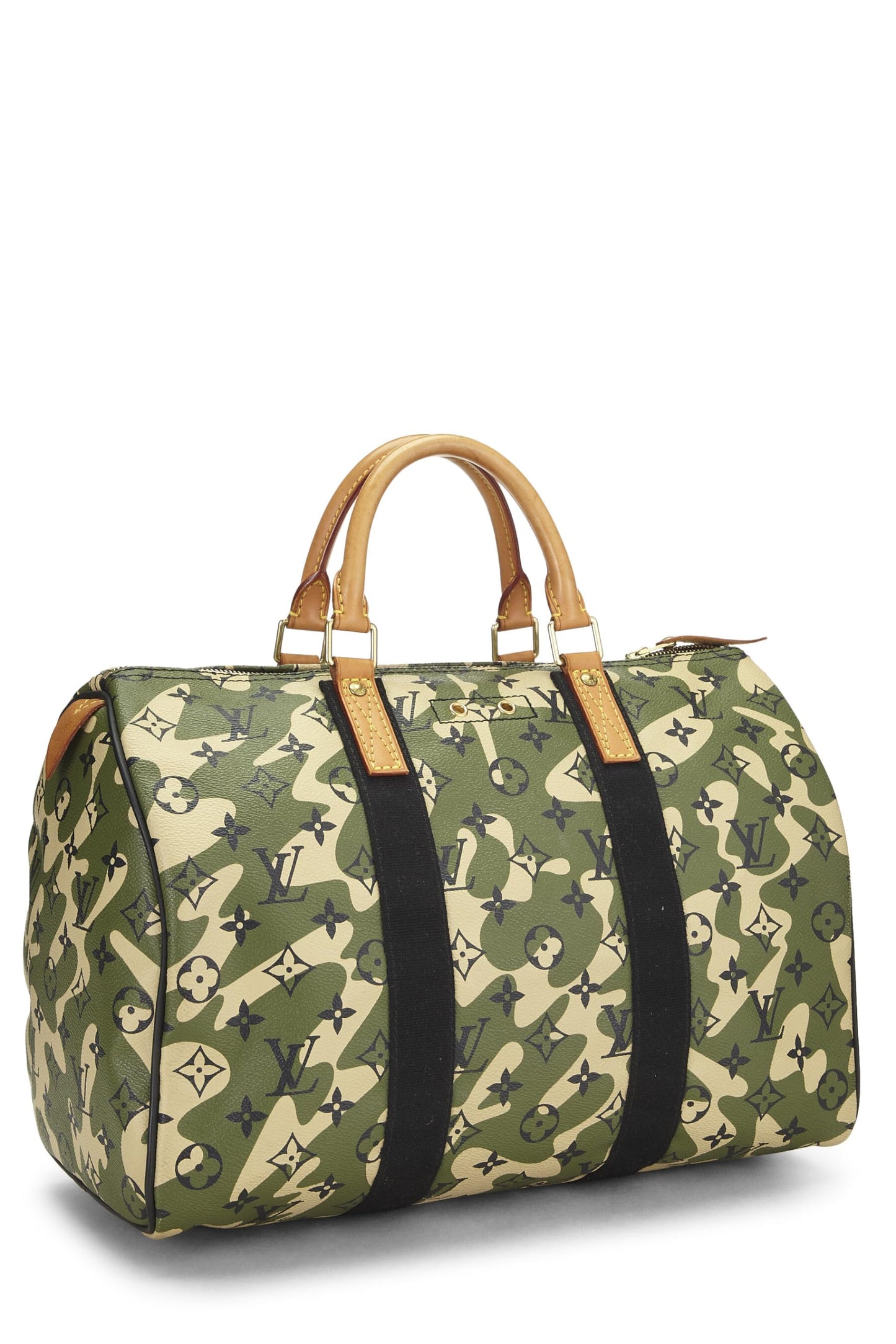 Louis Vuitton, Pre-Loved Takashi Murakami x Louis Vuitton Monogramouflage Speedy 35, Green