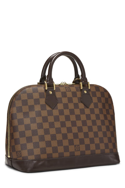 Louis Vuitton, Pre-Loved Damier Ebene Alma PM, Brown