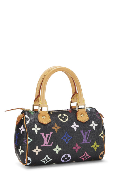 Louis Vuitton, Takashi Murakami x Louis Vuitton Black Monogram Multicolore HL Speedy Mini, Noir