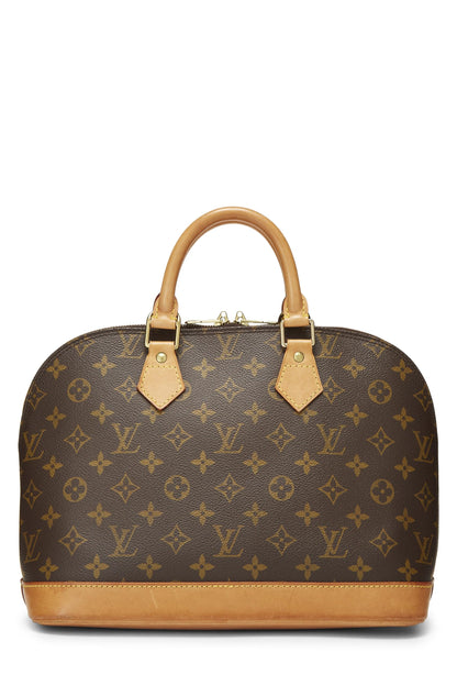 Louis Vuitton, Pre-Loved Monogram Canvas Alma PM, Brown