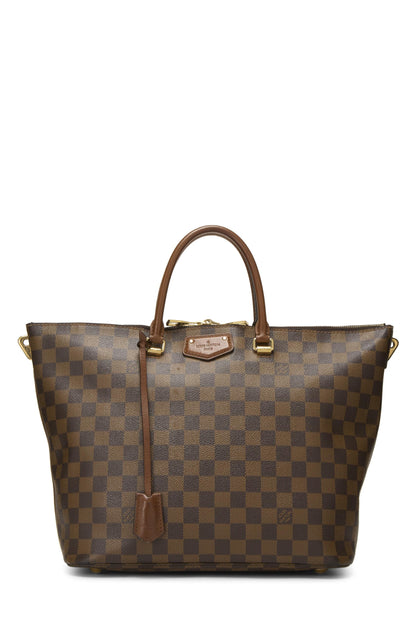 Louis Vuitton, Pre-Loved Damier Ebene Belmont, Marrón