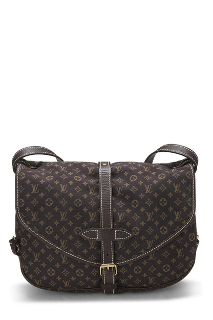 Louis Vuitton, Mini Lin Saumur 30 Monogram d'occasion, marron