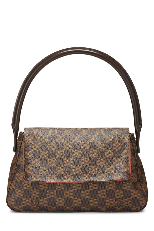 Louis Vuitton, Pre-Loved Damier Ebene Canvas Looping PM, Brown