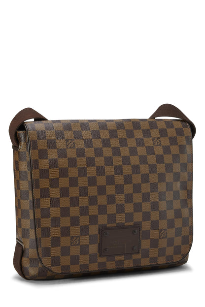 Louis Vuitton, Pre-Loved Damier Ebene Brooklyn MM, Brown