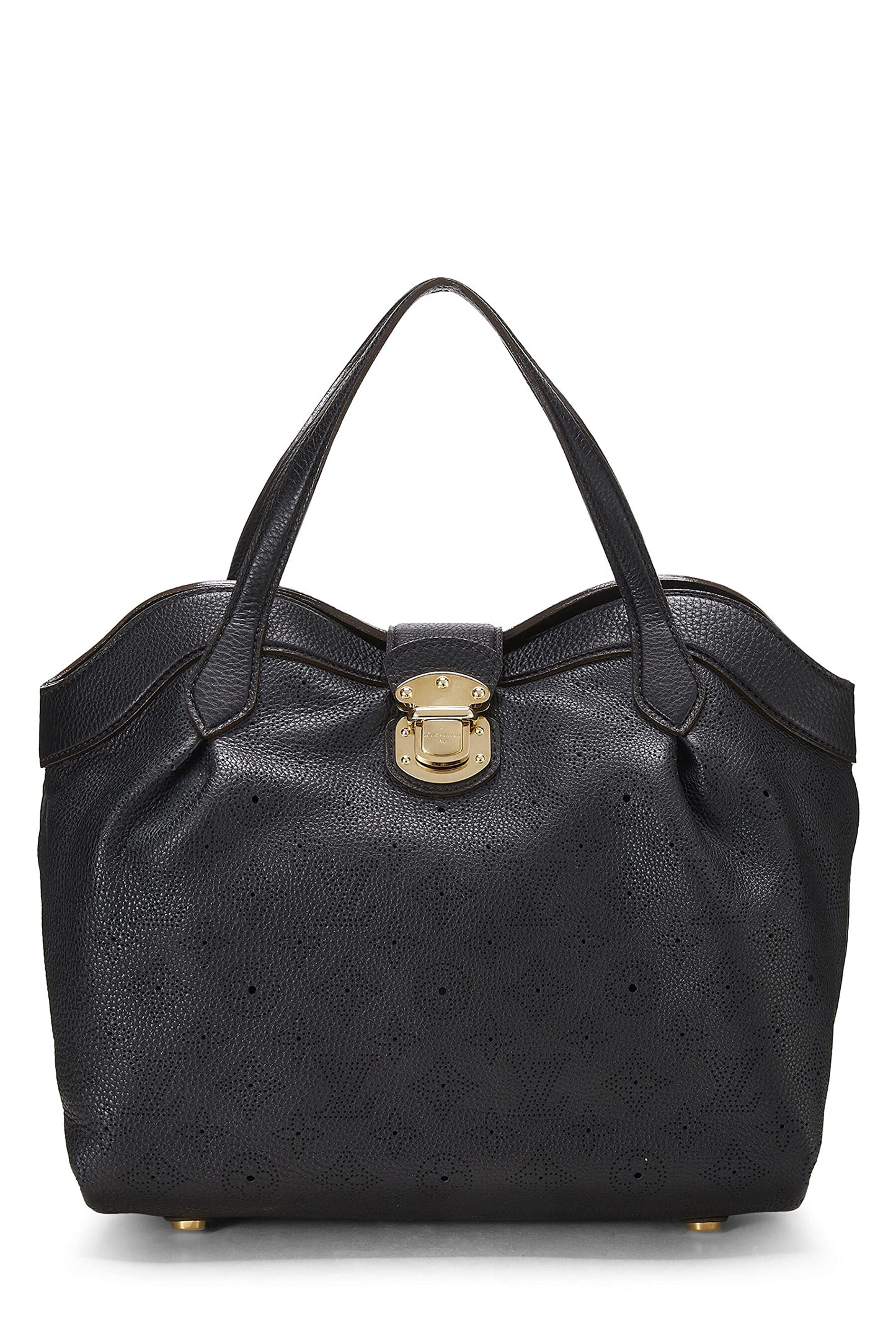 Louis Vuitton, Pre-Loved Black Monogram Mahina Cirrus PM, Black