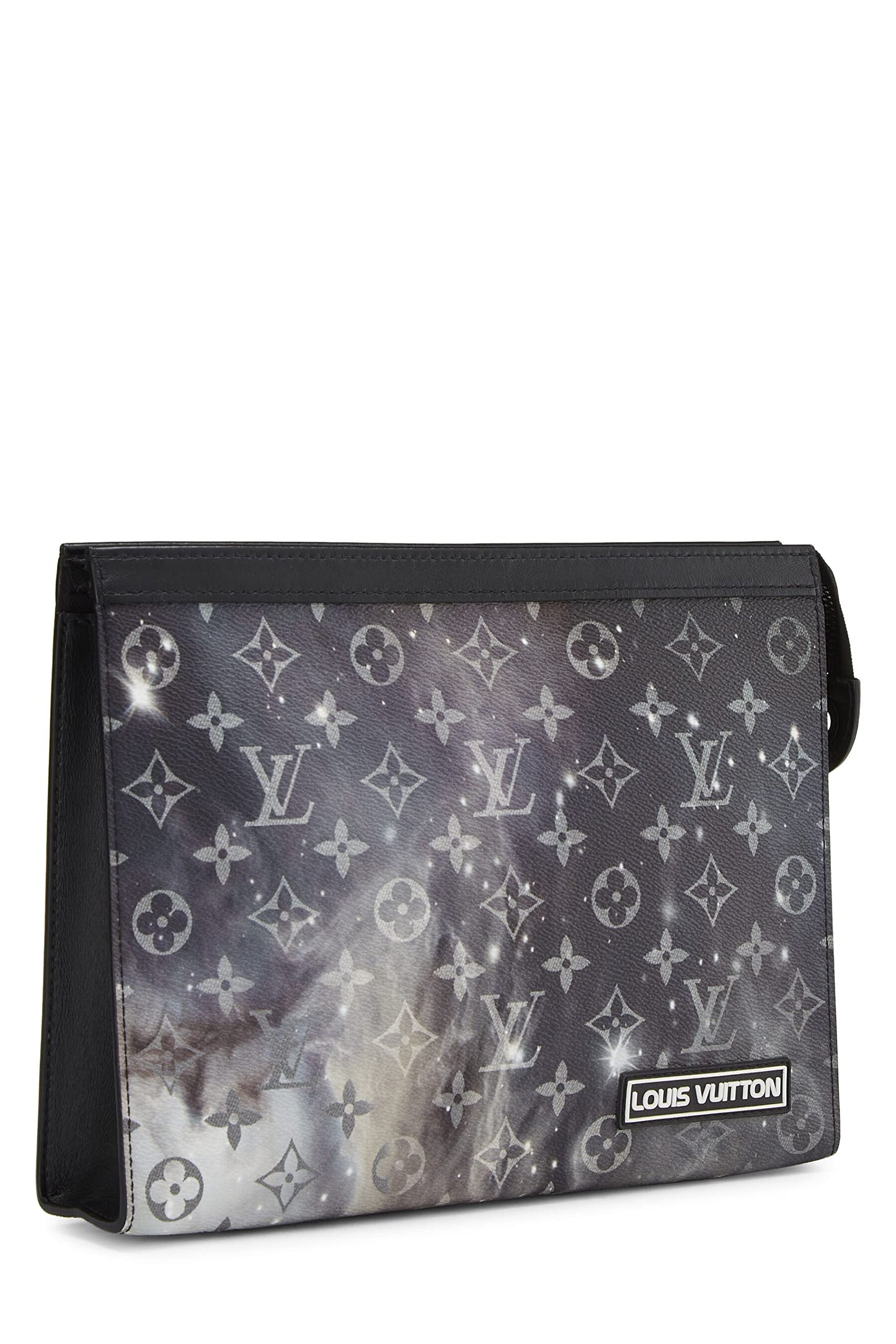 Louis Vuitton, Pochette Voyage MM con monograma negro Pre-Loved Galaxy, Negro