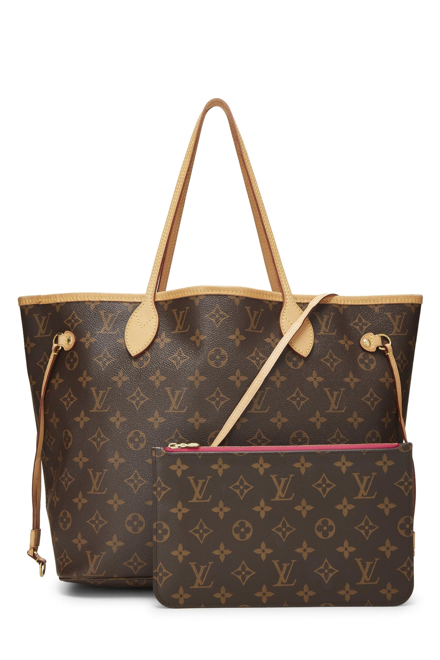 Louis Vuitton, Neo Neverfull MM en toile monogram rose d'occasion, rose