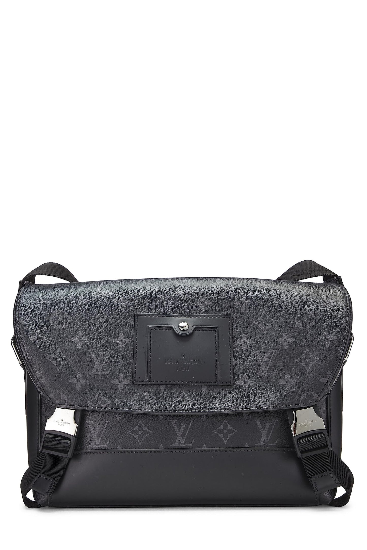 Louis Vuitton, sac Messenger PM Voyager Eclipse en monogramme noir d'occasion, noir