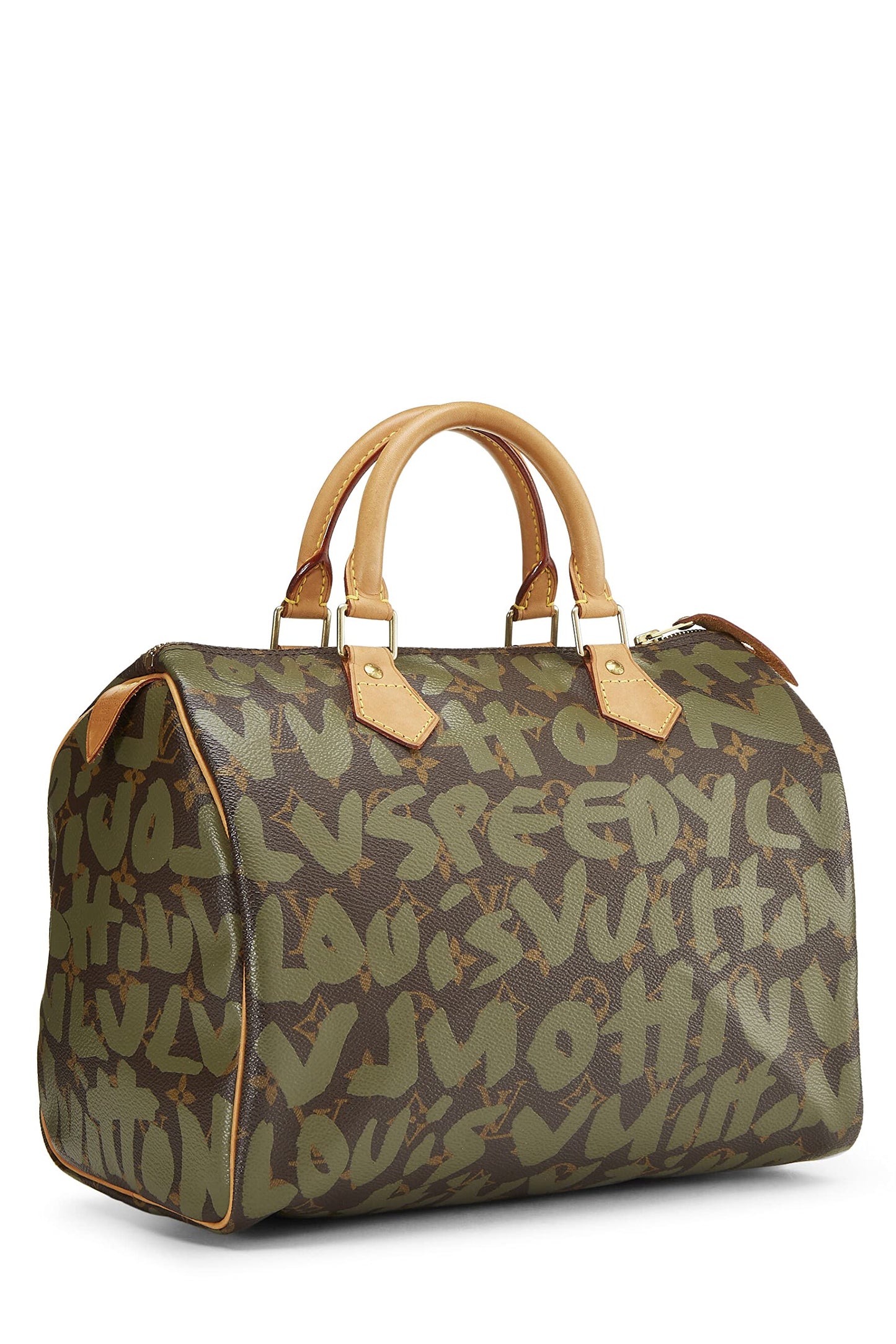 Louis Vuitton, Stephen Sprouse x Louis Vuitton d'occasion, Speedy 30 Monogram Green Graffiti, Vert