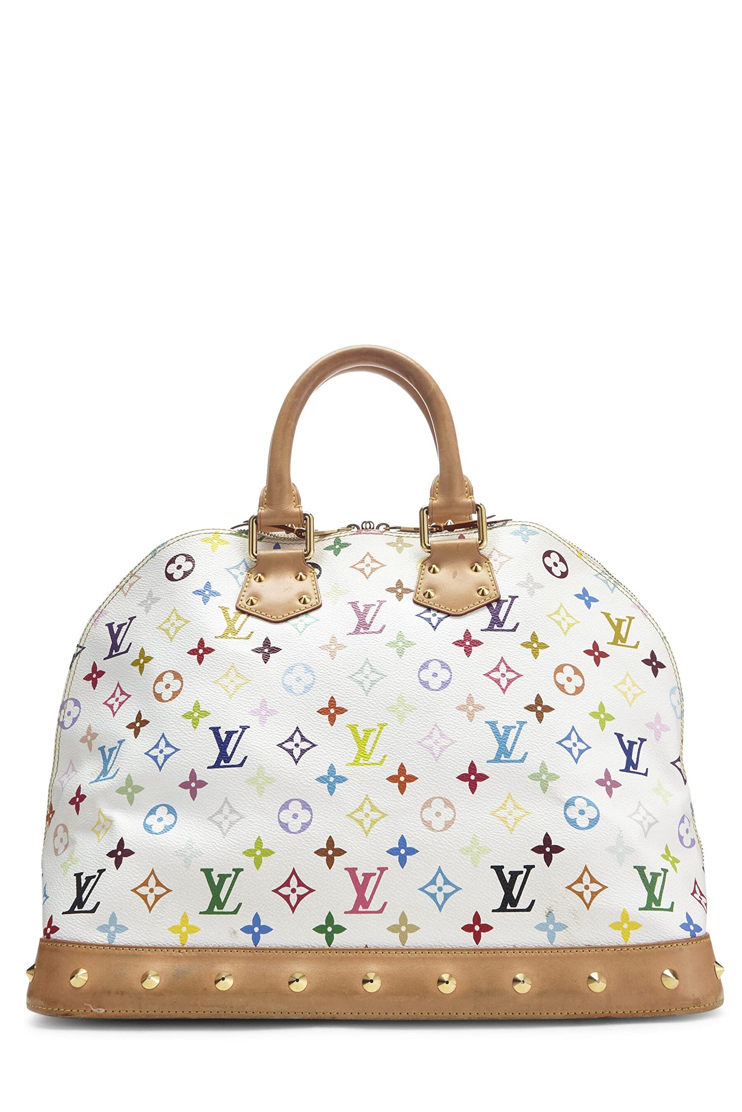 Louis Vuitton, Pre-Loved Takashi Murakami x Louis Vuitton Monograma blanco Multicolor Alma GM, Blanco