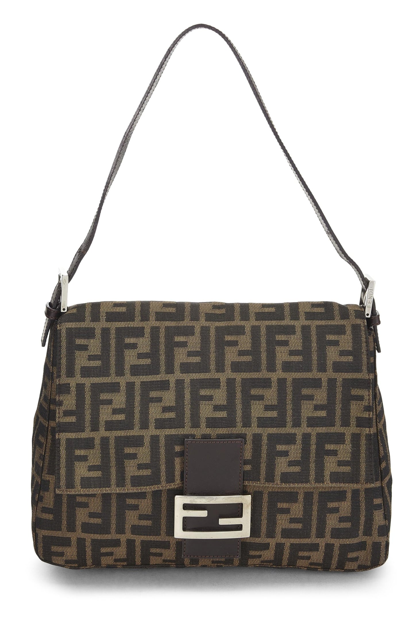 Fendi, Mama en toile Zucca marron pré-aimée, Marron