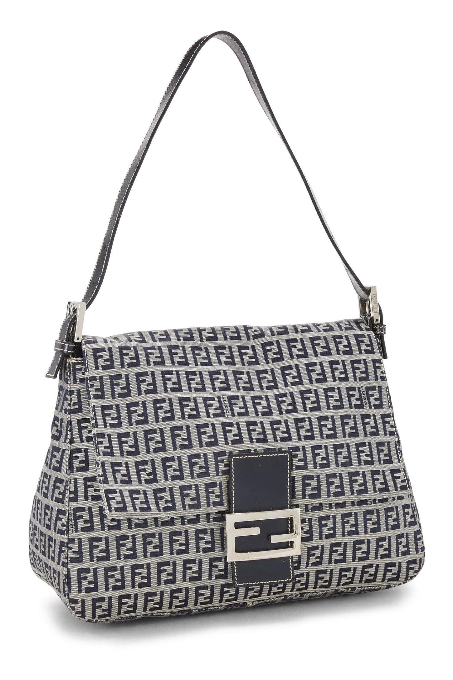 Fendi, Pre-Loved Navy Zucchino Canvas Mama, Navy