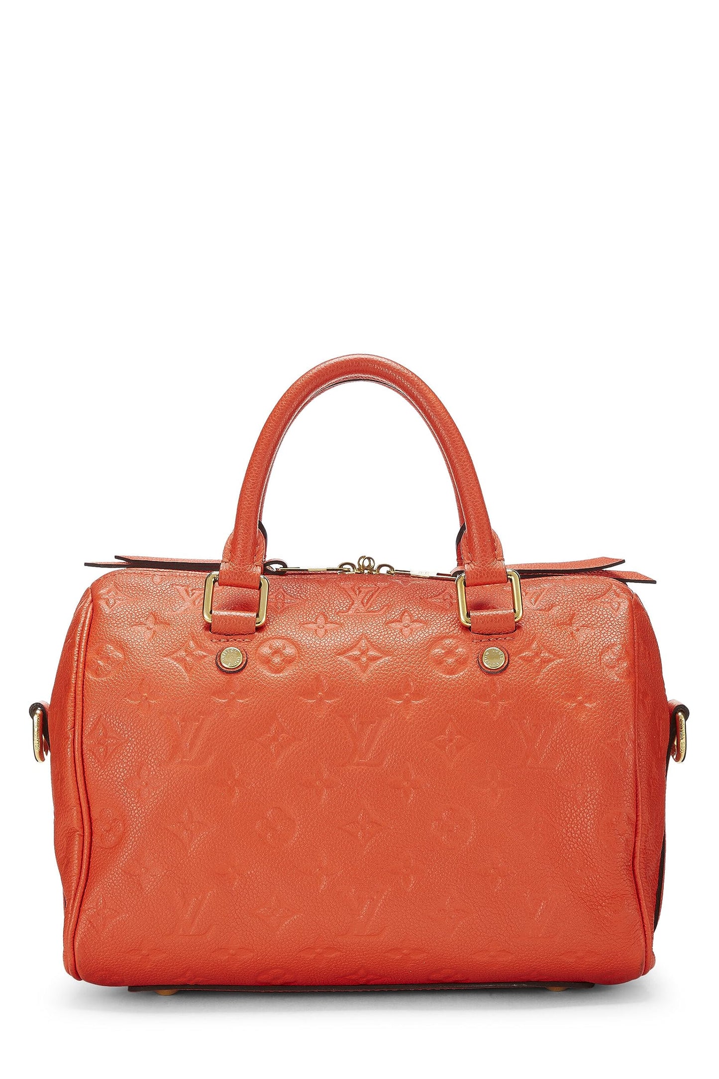 Louis Vuitton, Monograma naranja Pre-Loved Empreinte Speedy Bandouliere 25, Naranja