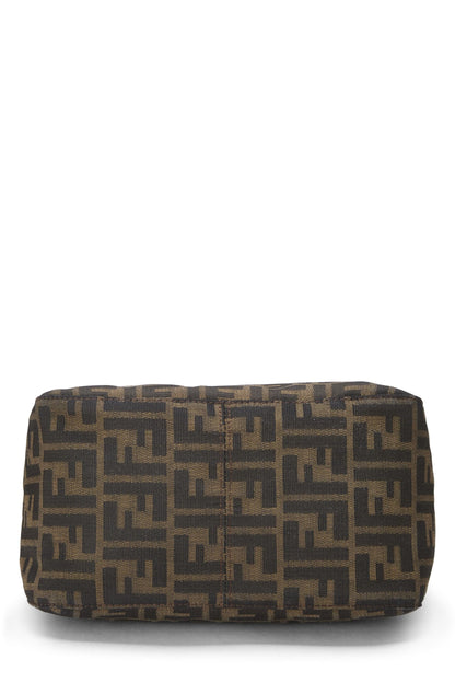 Fendi, sac à bandoulière en toile marron Zucca d'occasion, marron