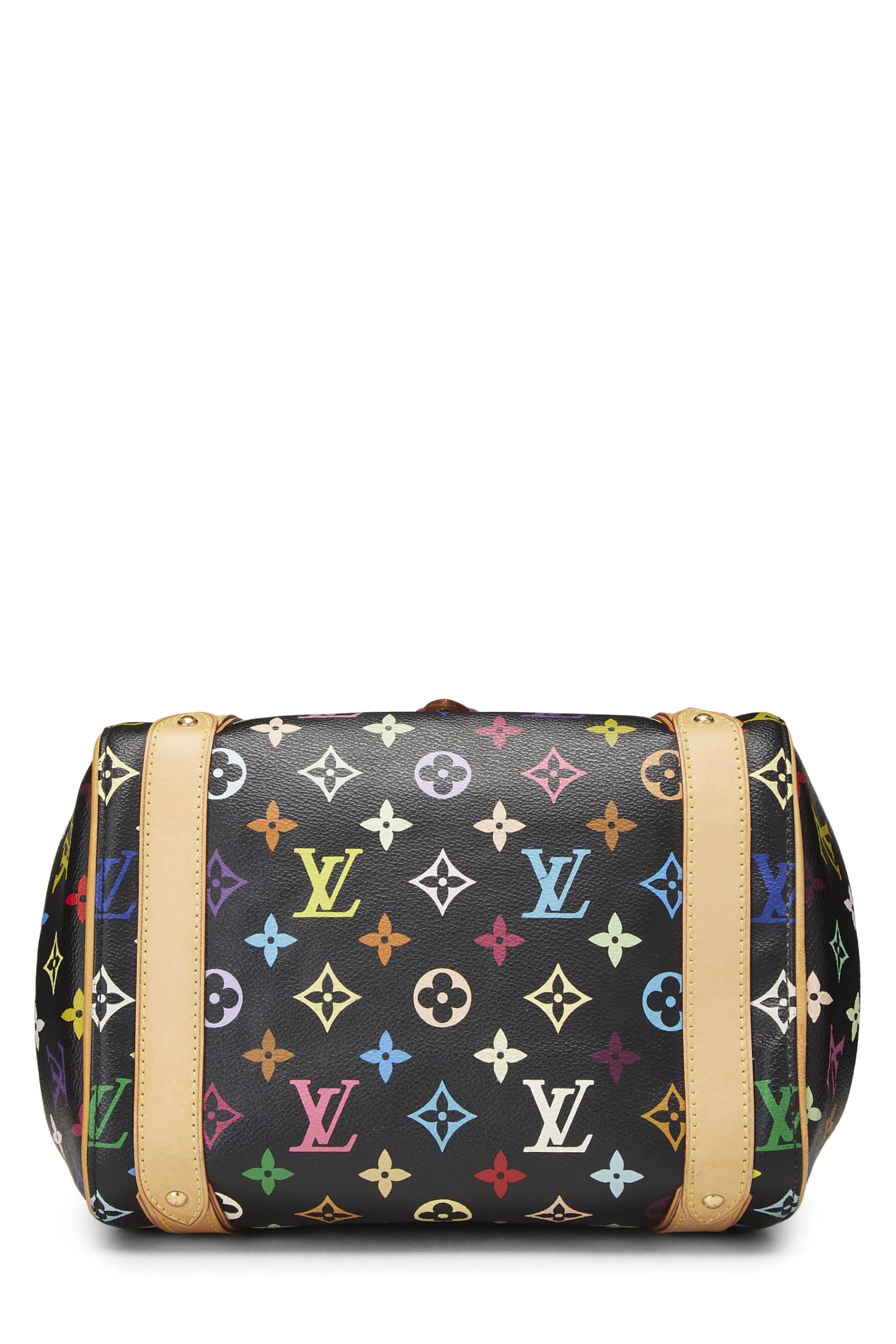 Louis Vuitton, Pre-Loved Takashi Murakami x Louis Vuitton Monograma negro Multicolore Priscilla, Negro