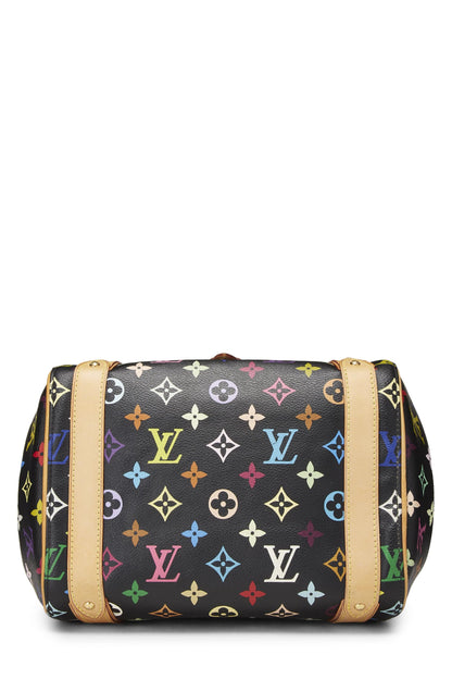 Louis Vuitton, Takashi Murakami x Louis Vuitton, d'occasion, monogramme noir multicolore Priscilla, noir