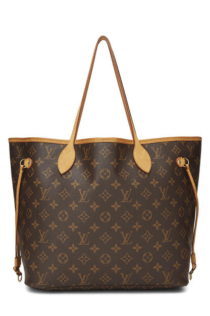 Louis Vuitton, Lona con monograma rojo Pre-Loved Neo Neverfull MM, Rojo