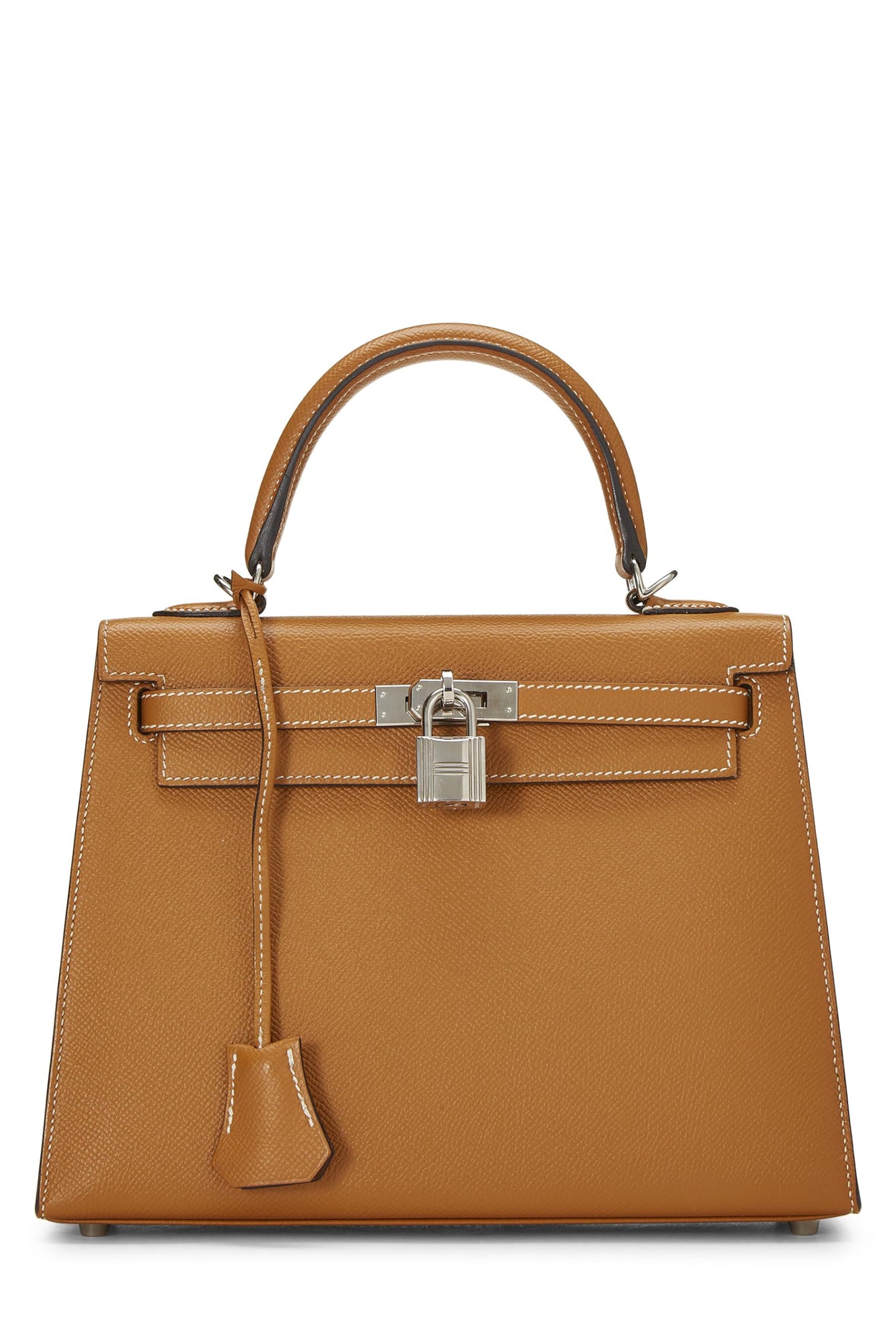 Hermès, Epsom natural preamado Kelly Sellier 25, NUTURAL