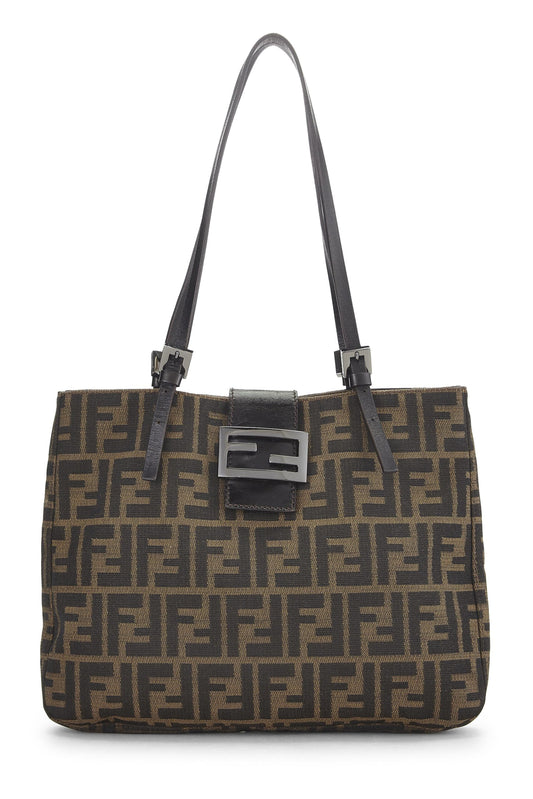 Fendi, sac fourre-tout en toile Blown Zucca d'occasion, petit, marron