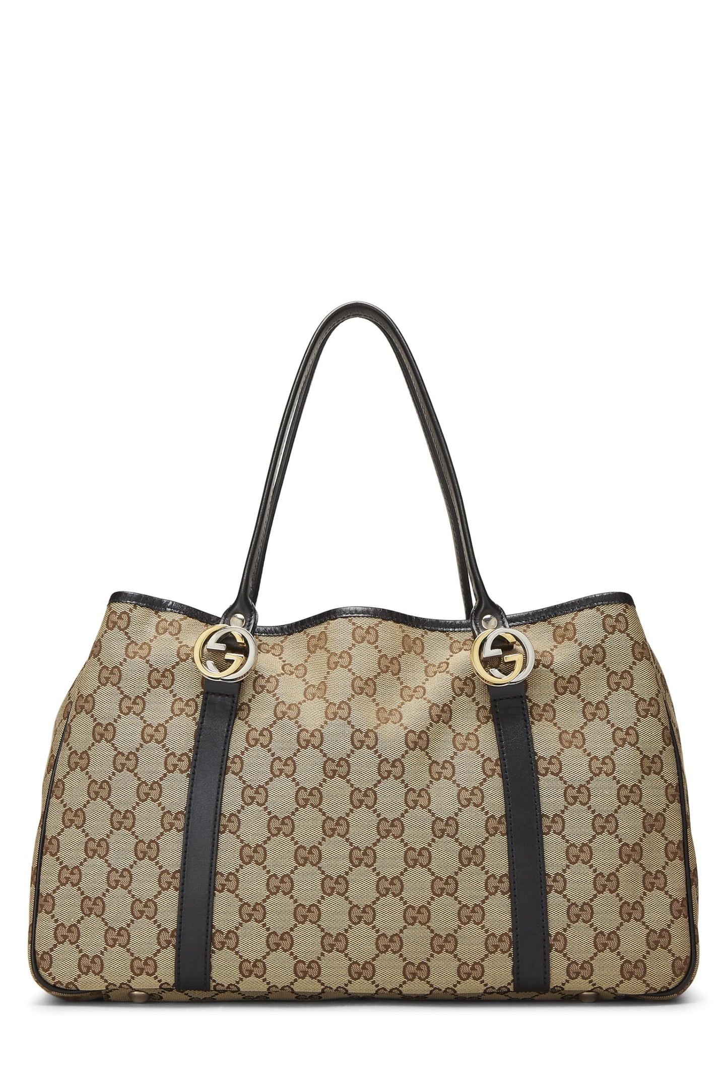 Gucci, sac fourre-tout Twins en toile GG noir d'occasion, noir