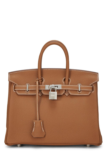 Hermès, sac Togo Birkin 25 doré d'occasion, Hermès Gold