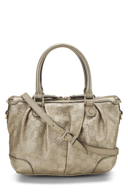 Gucci, Hobo grande con cremallera Guccissima Sukey dorado Pre-Loved, Dorado