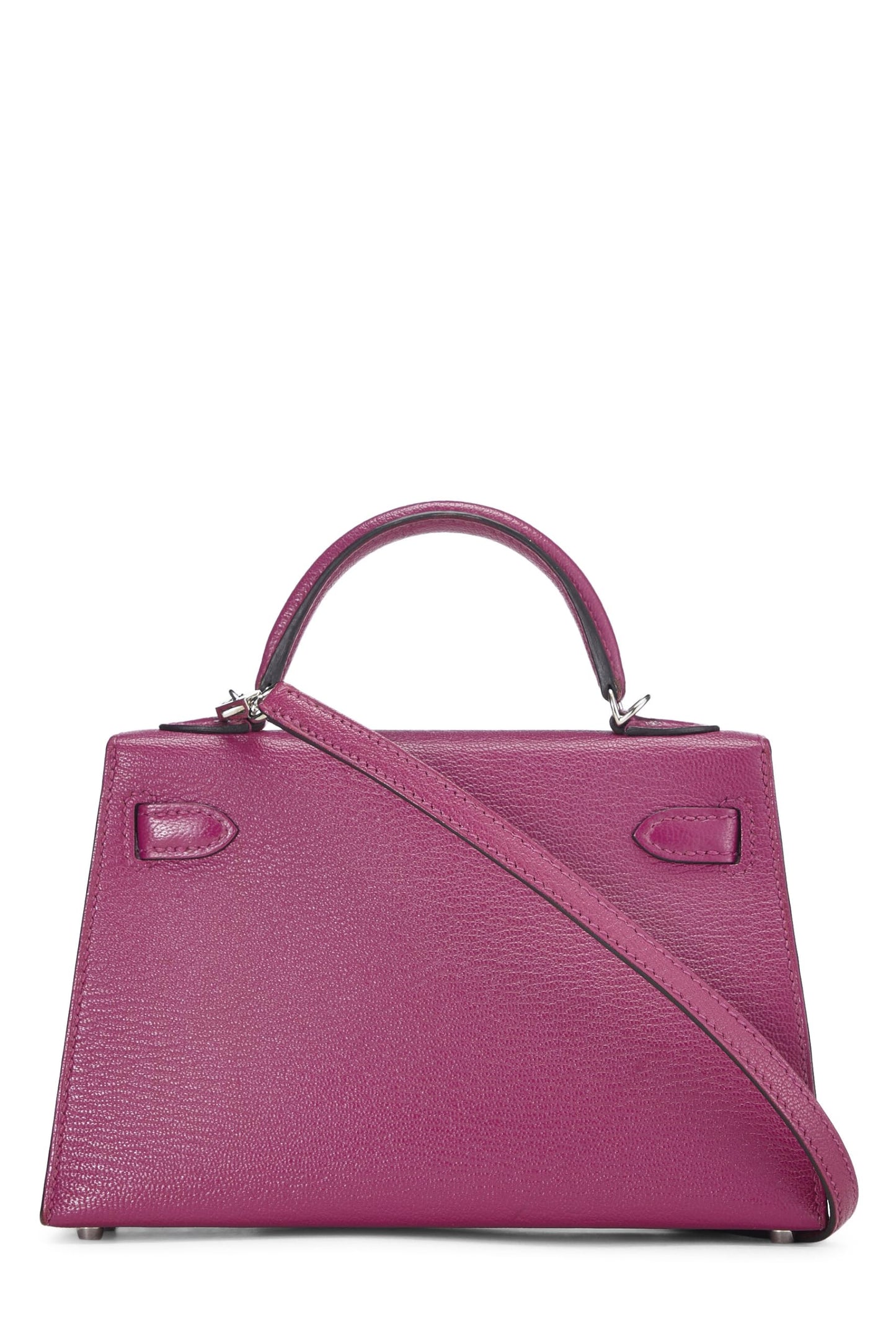 Hermès, Pre-Loved Rose Pourpre Chevre Kelly Sellier 20 Mini, Rose Purple