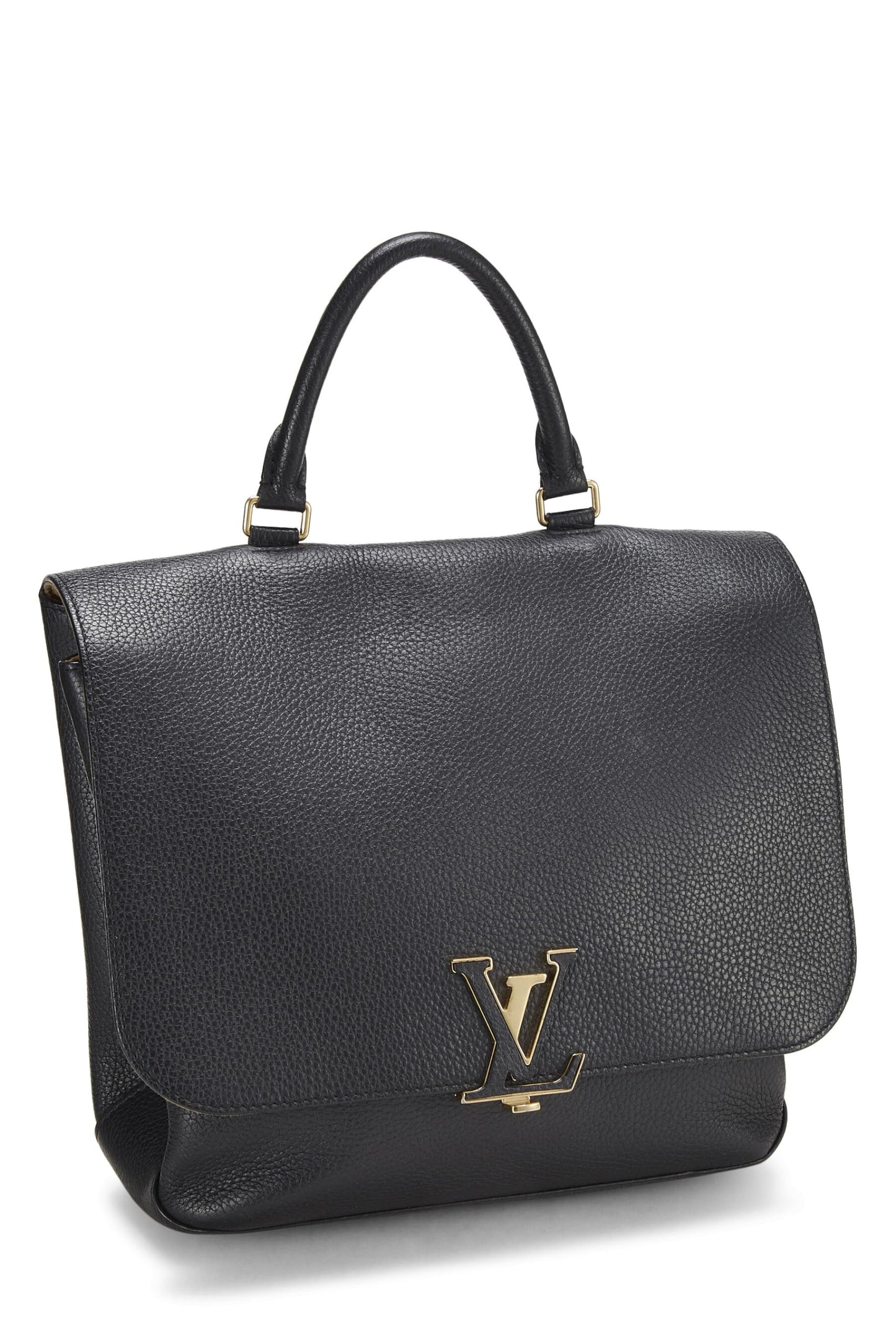 Louis Vuitton, Volta de cuero Taurillon negro Pre-Loved, Negro