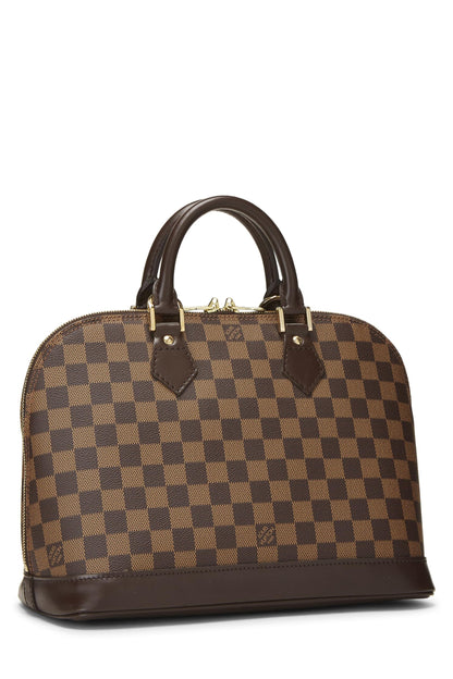 Louis Vuitton, Pre-Loved Damier Ebene Alma PM, Brown