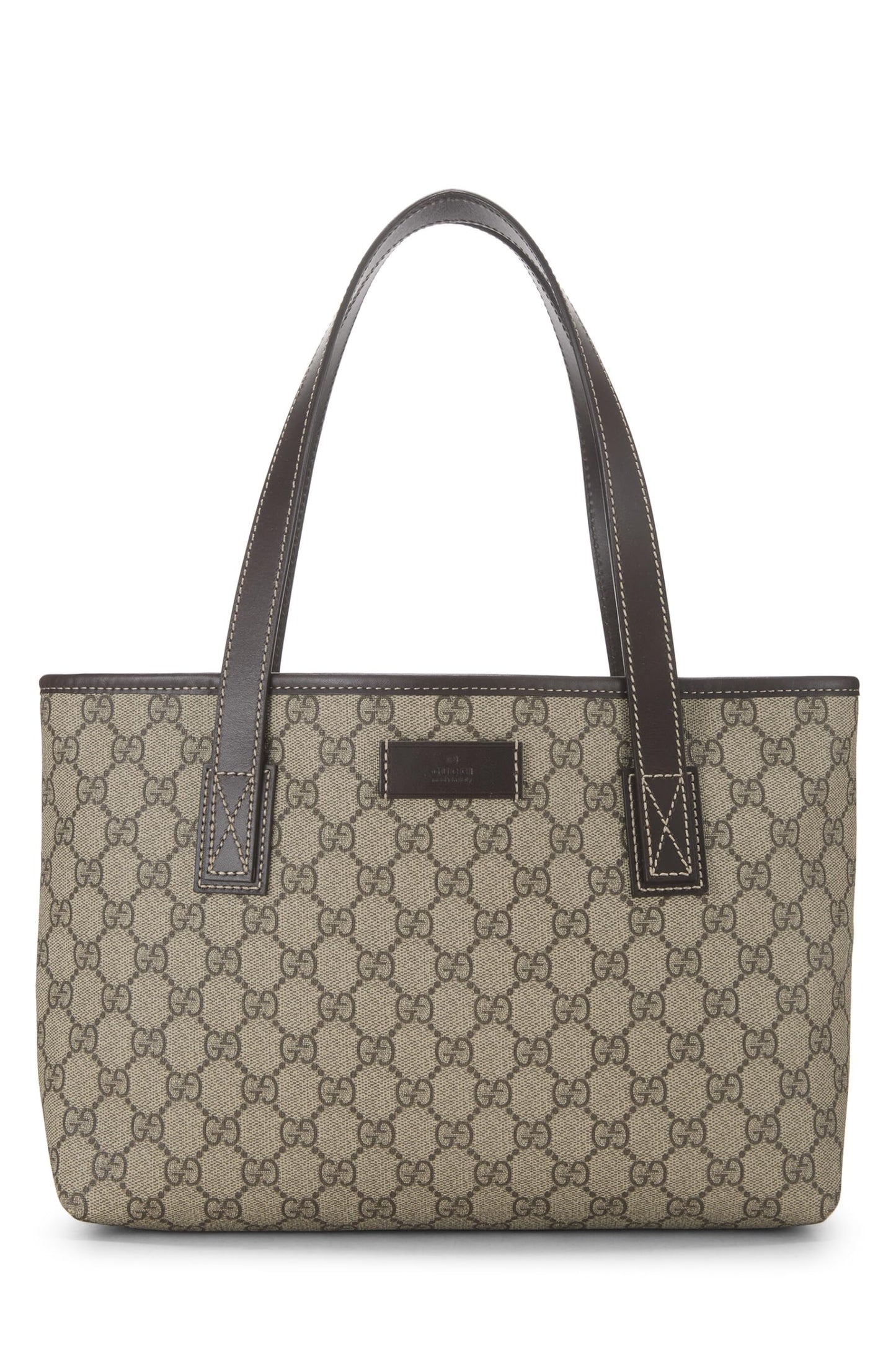 Gucci, sac fourre-tout en toile GG Supreme Original d'occasion, petit, marron