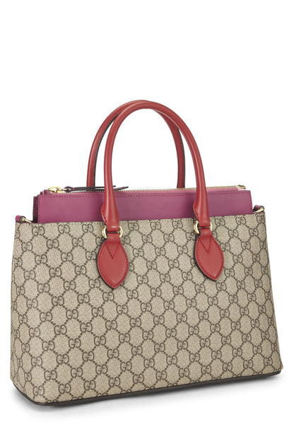 Gucci, Bolso tote de lona GG Supreme original multicolor Pre-Loved, Multicolor