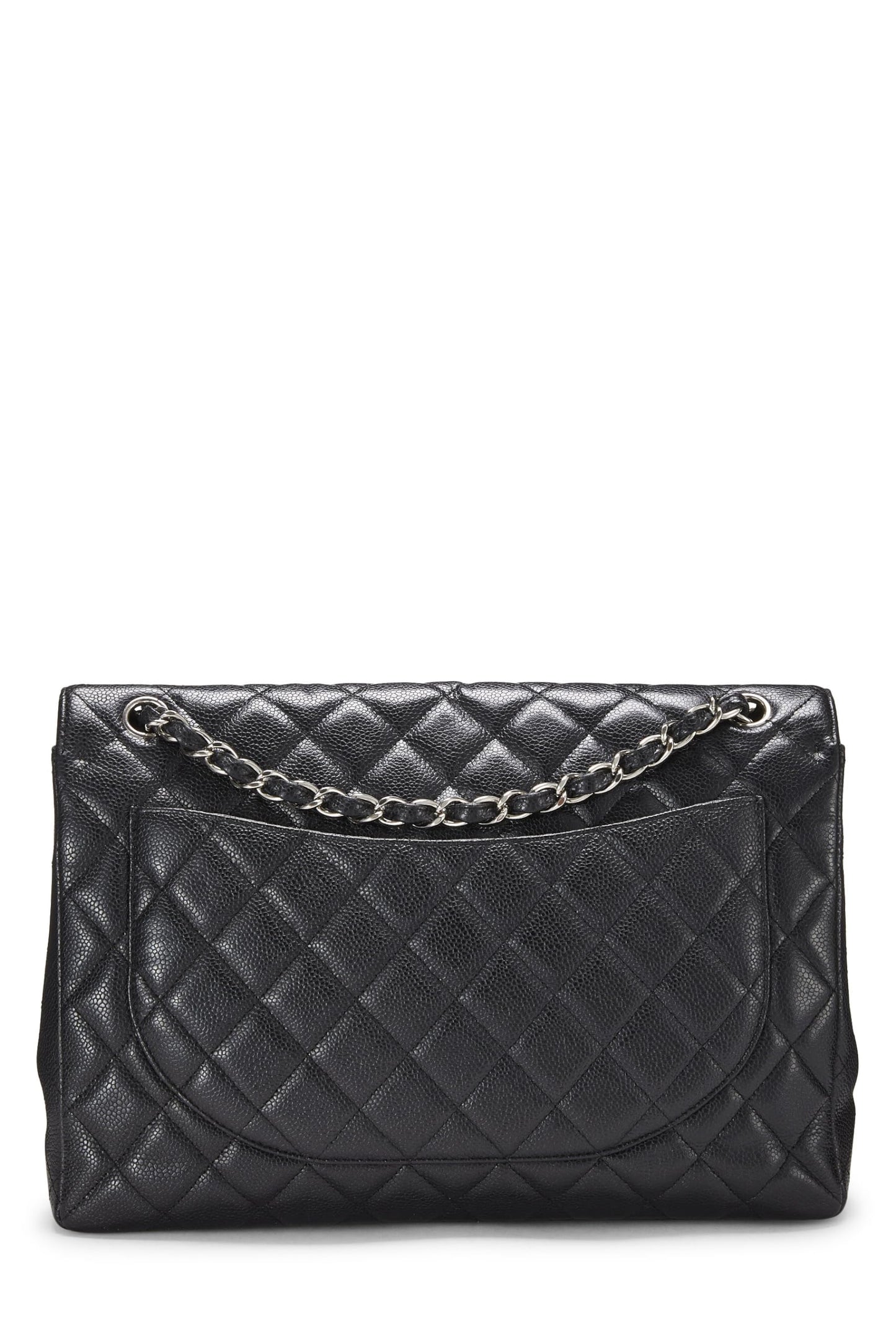 Chanel, Pre-Loved Navy Quilted Lambskin New Classic Flap Maxi, Navy