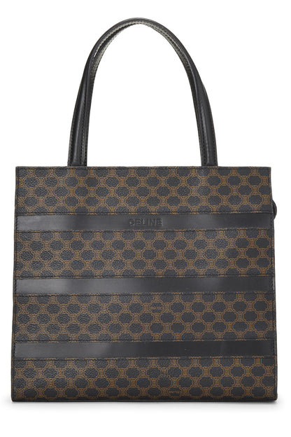 Céline, sac fourre-tout en toile enduite noire Macadam d'occasion, noir