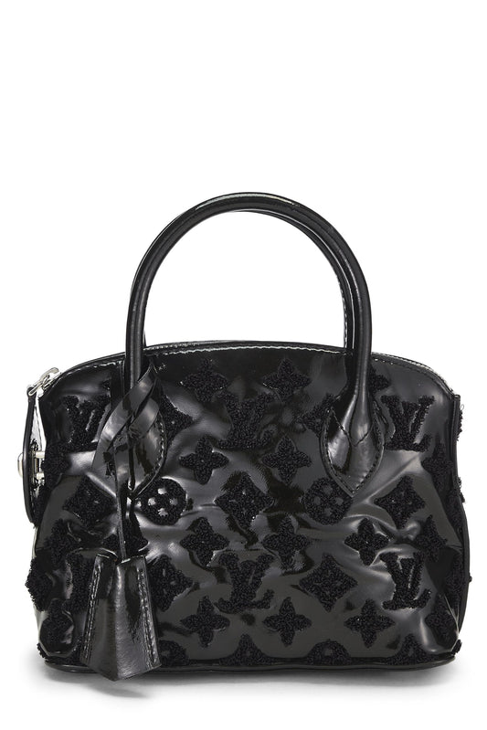 Louis Vuitton, Fascination Lockit BB en cuir verni noir monogrammé d'occasion, noir